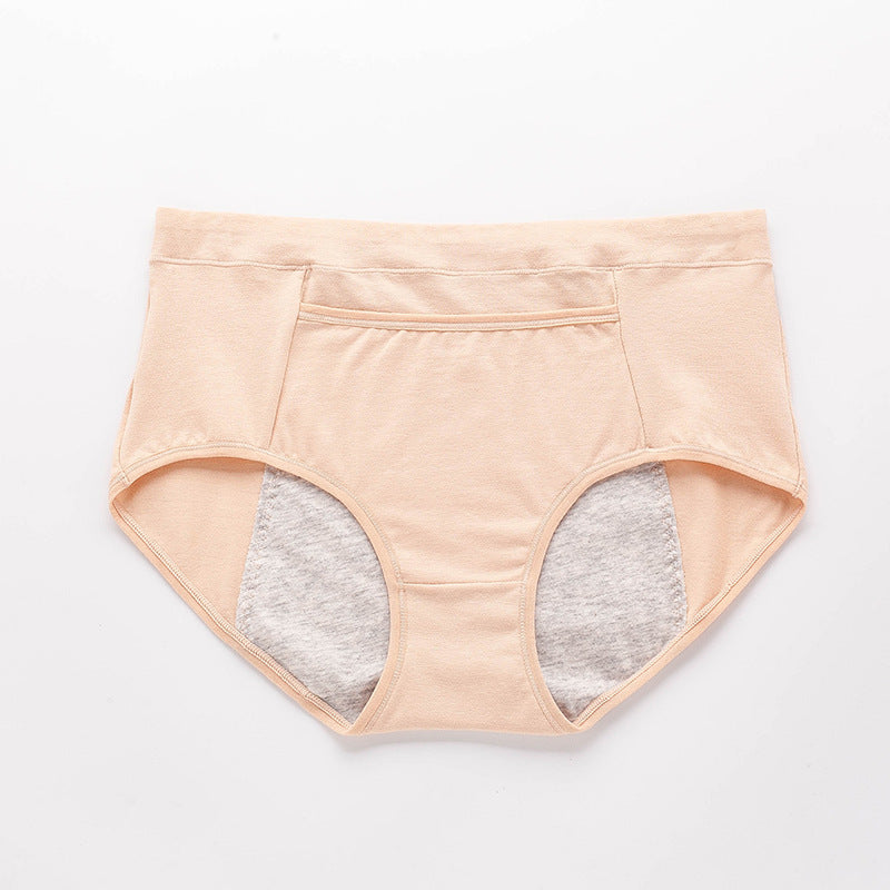 Pure Cotton Plus Size Physiological Women's Menstrual Underwear