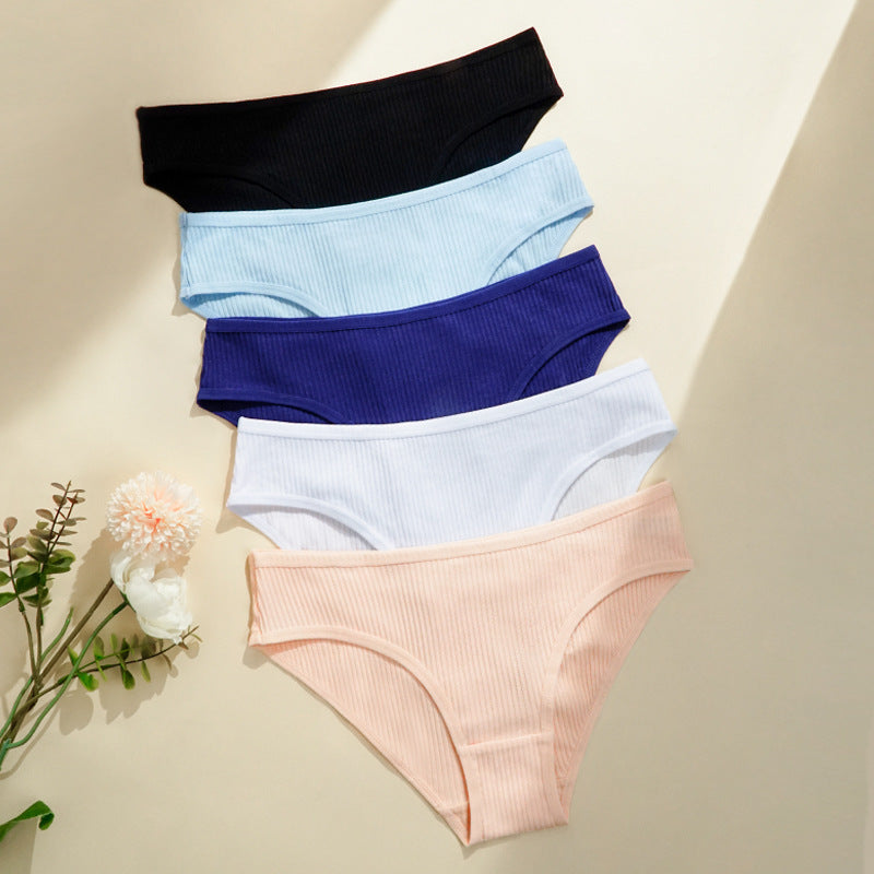 High Waist Thread Seamless Hip Lifting Girl Underwear