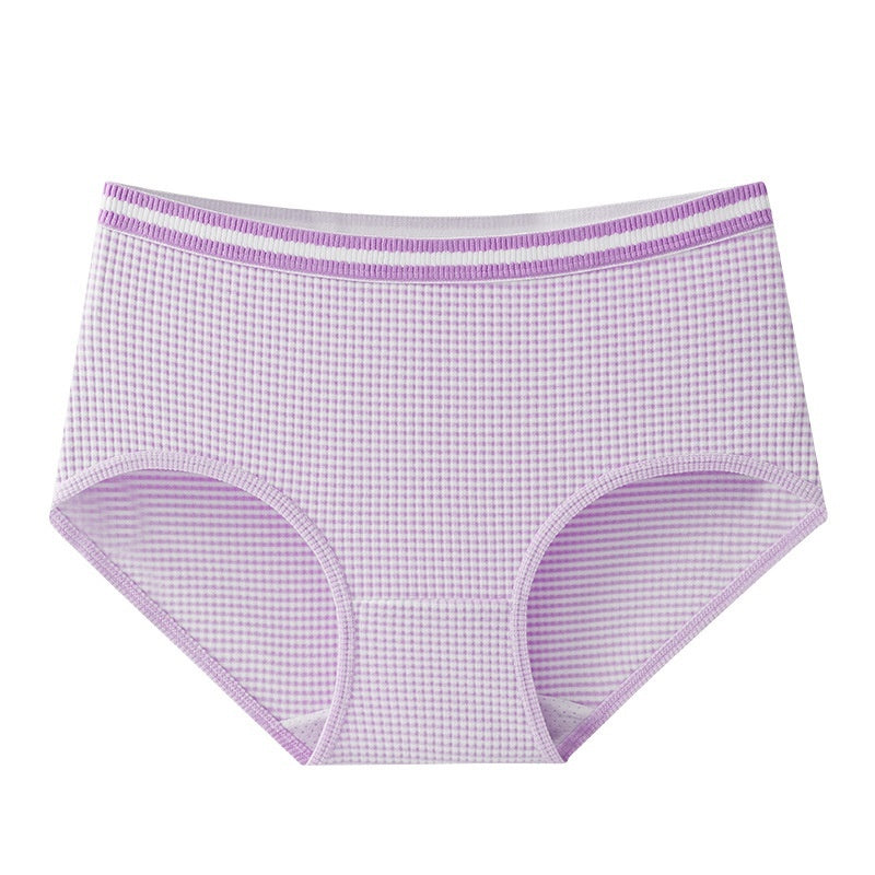 Warm Boxer Women's Mid-waist Warm Velvet Underwear Silk Protein Breathable Hole