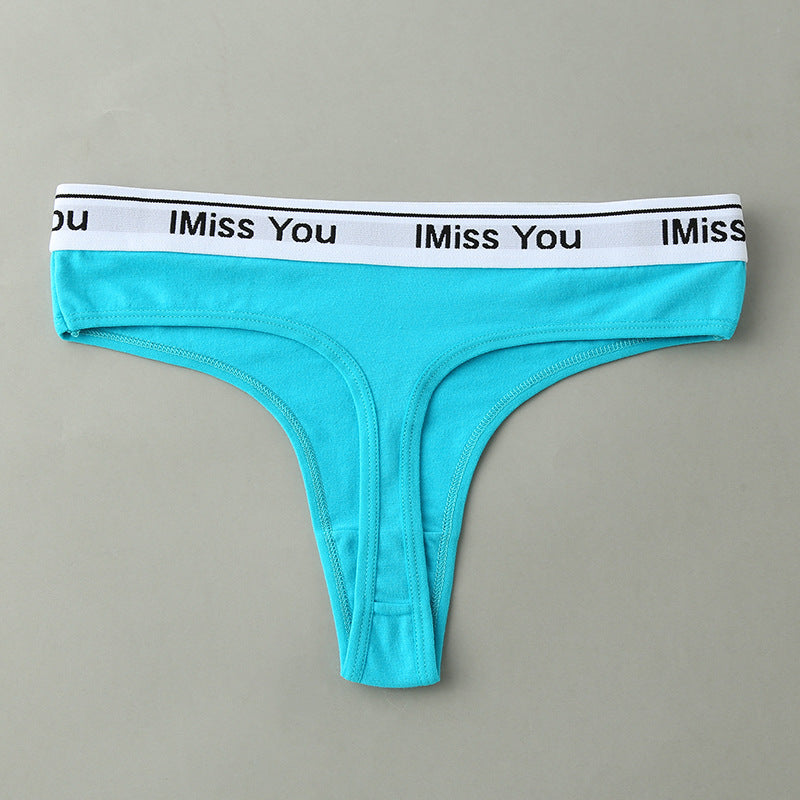 Thong Women's Cotton Seamless Low-rise Women's T Pants Sexy