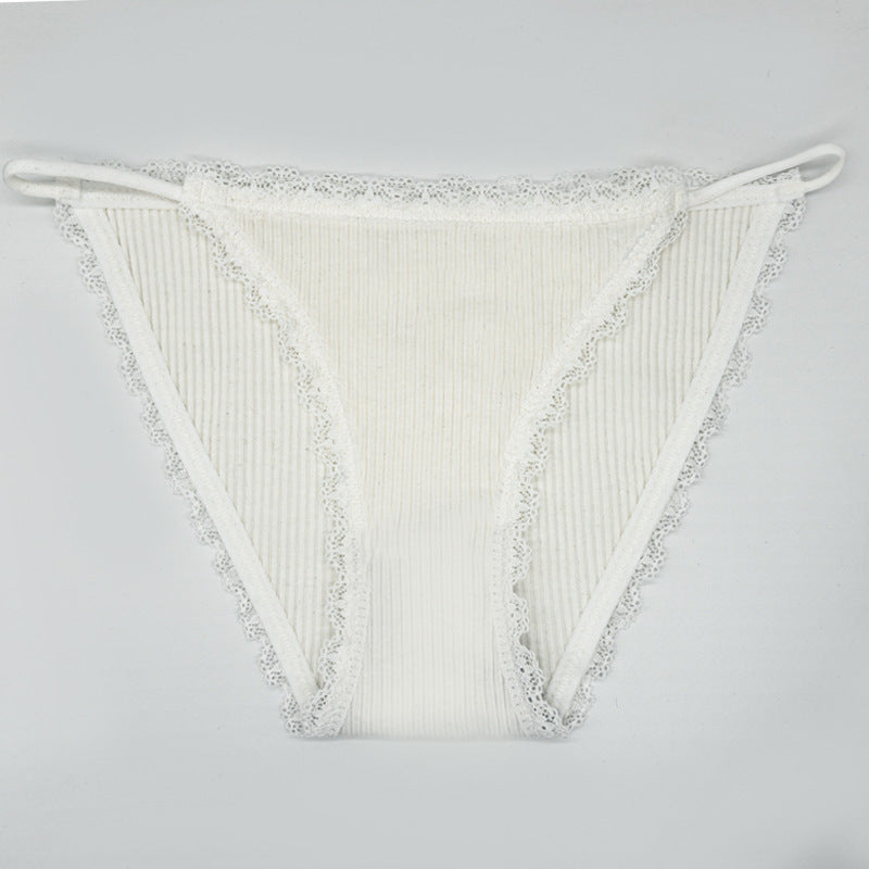 Lace Temptation Sexy Low Waist Thin Strap Girly Panties