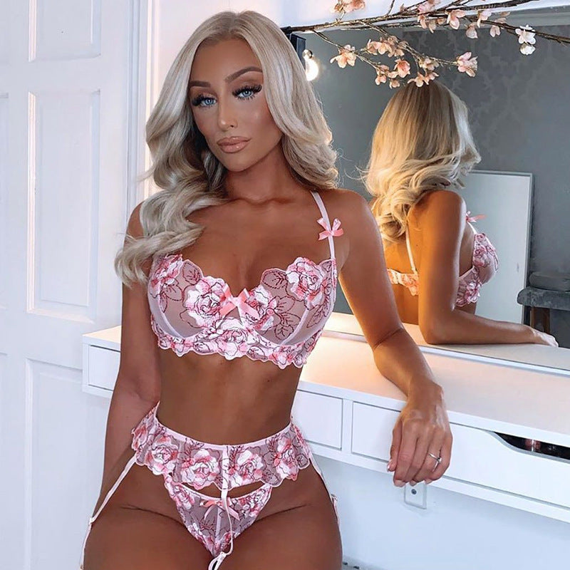 Romantic Sexy Temptation Print Perspective Fun Three Piece Suit