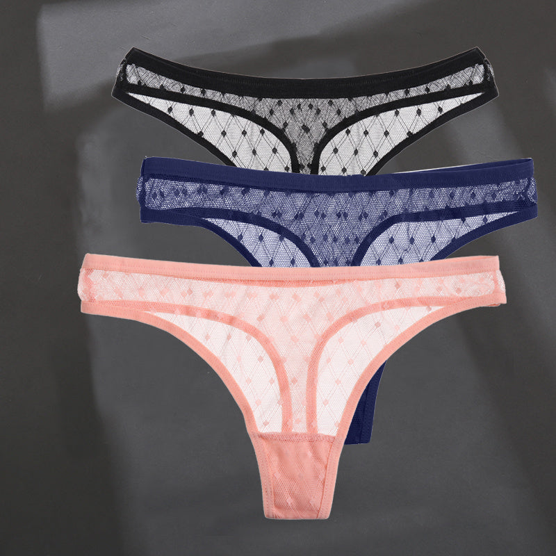 Fashion Sexy Solid Color Breathable Women's Thong