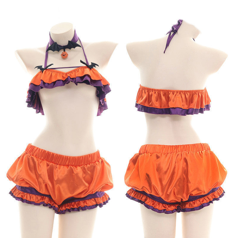 European And American Style Pumpkin Bikini Pajamas