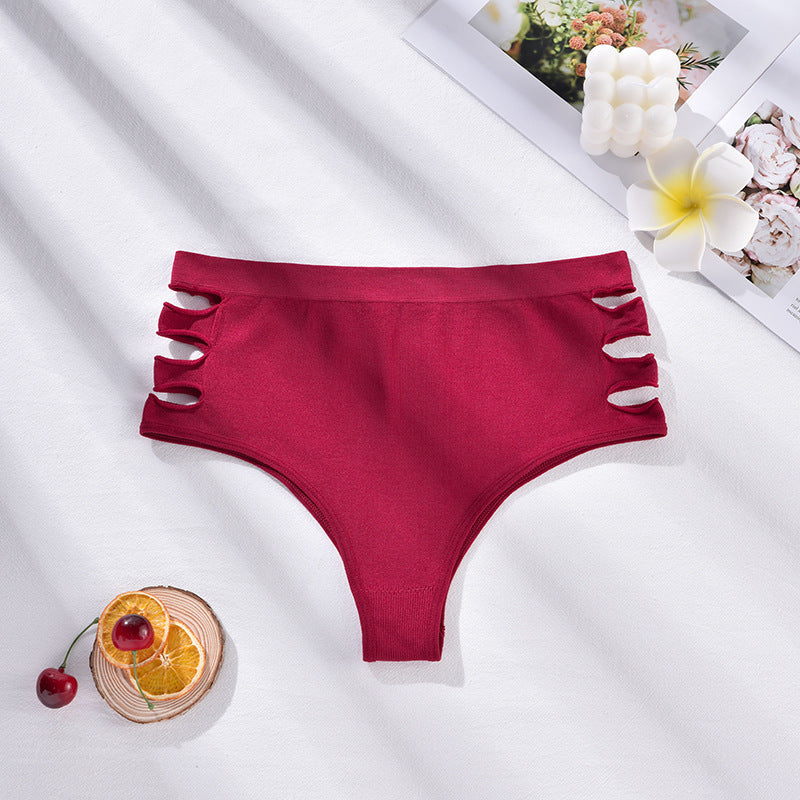 Seamless High Waist Shaping Tied Hollow Women's Underwear