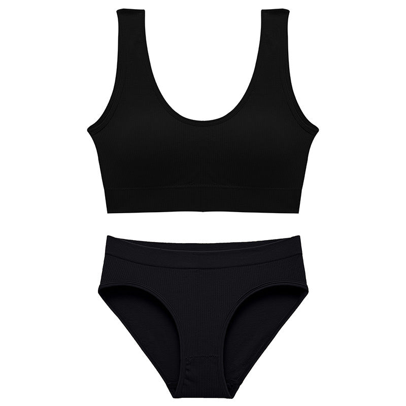 Girls' Large Size Underwear Vest Suit Without Taking Off Sleep Bra