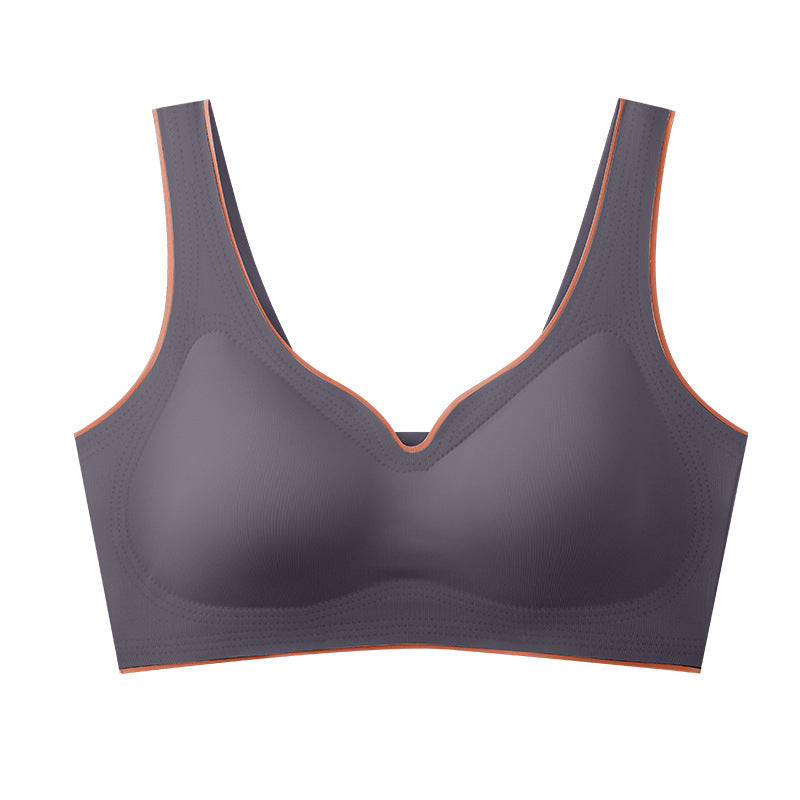 Thailand Seamless Latex Underwear Ladies Ice Silk One Piece Girl Sports Yoga Sleep Vest