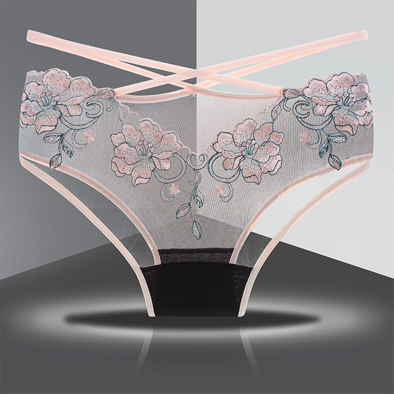 Briefs Women's Lace Underwear Sexy Hip Slimming