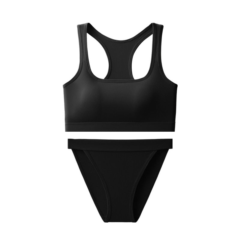 Vest Hot Girl Ice Silk Thread INS Thread Underwear Sports Suit