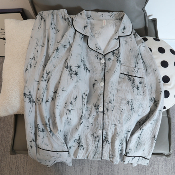 Cute Women's Autumn Long-sleeved Trousers Pajamas