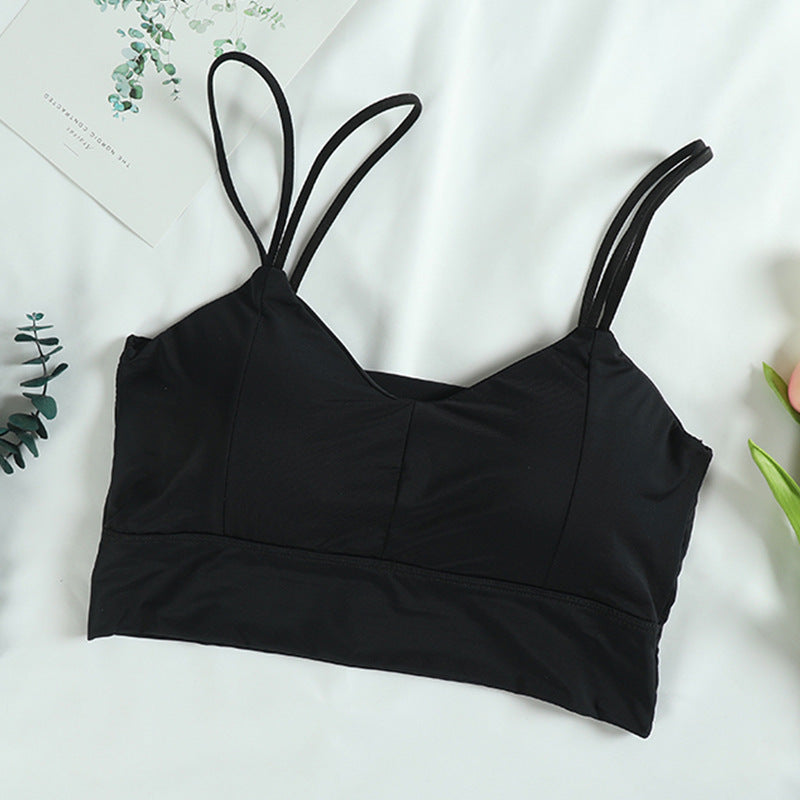 Ice silk beauty back strap underwear