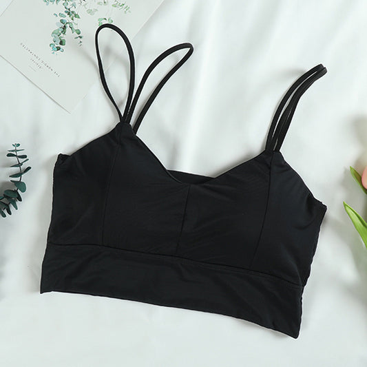 Ice silk beauty back strap underwear
