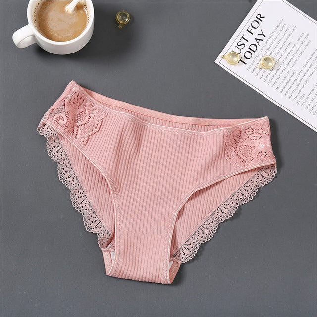 Pure Color Comfortable Plus Size Ladies Soft Underwear