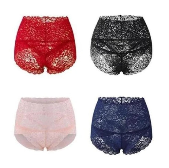 High waist sexy transparent briefs