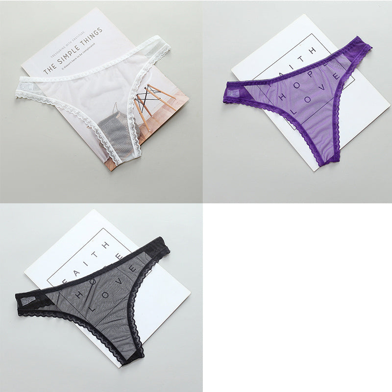 Ladies Fashion Full Transparent Panties T-Line