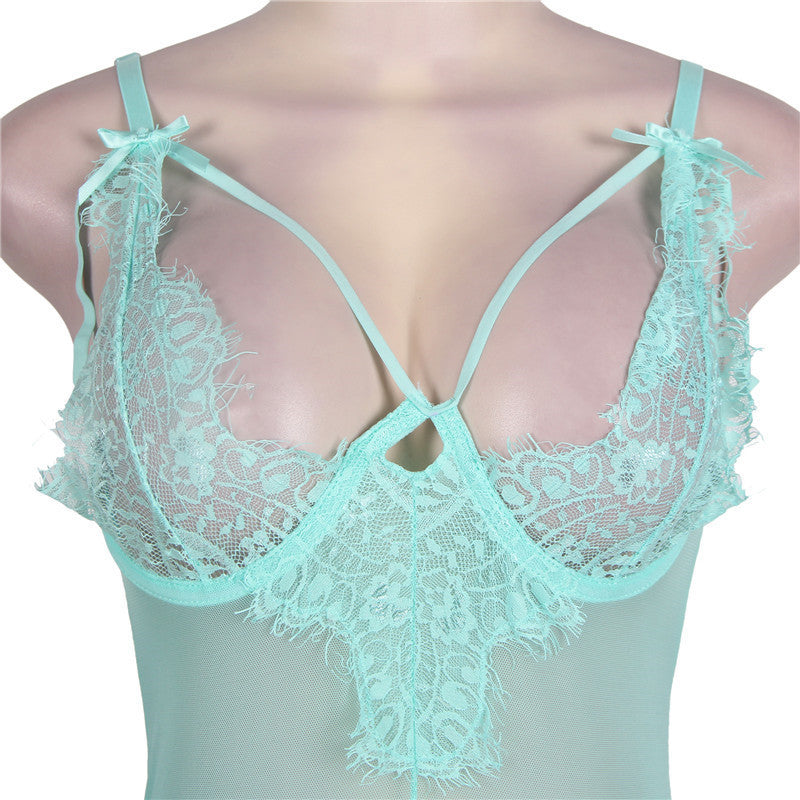 Garter lace sexy pajamas