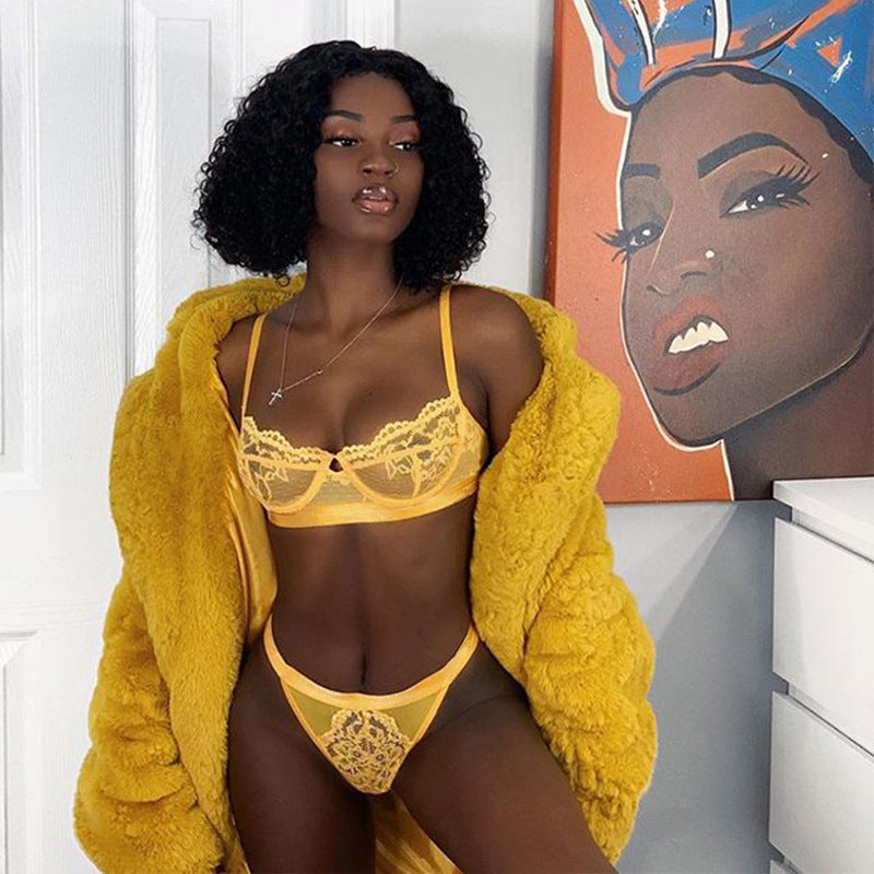 See-Through Lace Sexy Split Suit