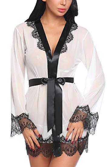 European and American high-end bandage pajamas set see-through sexy pajamas