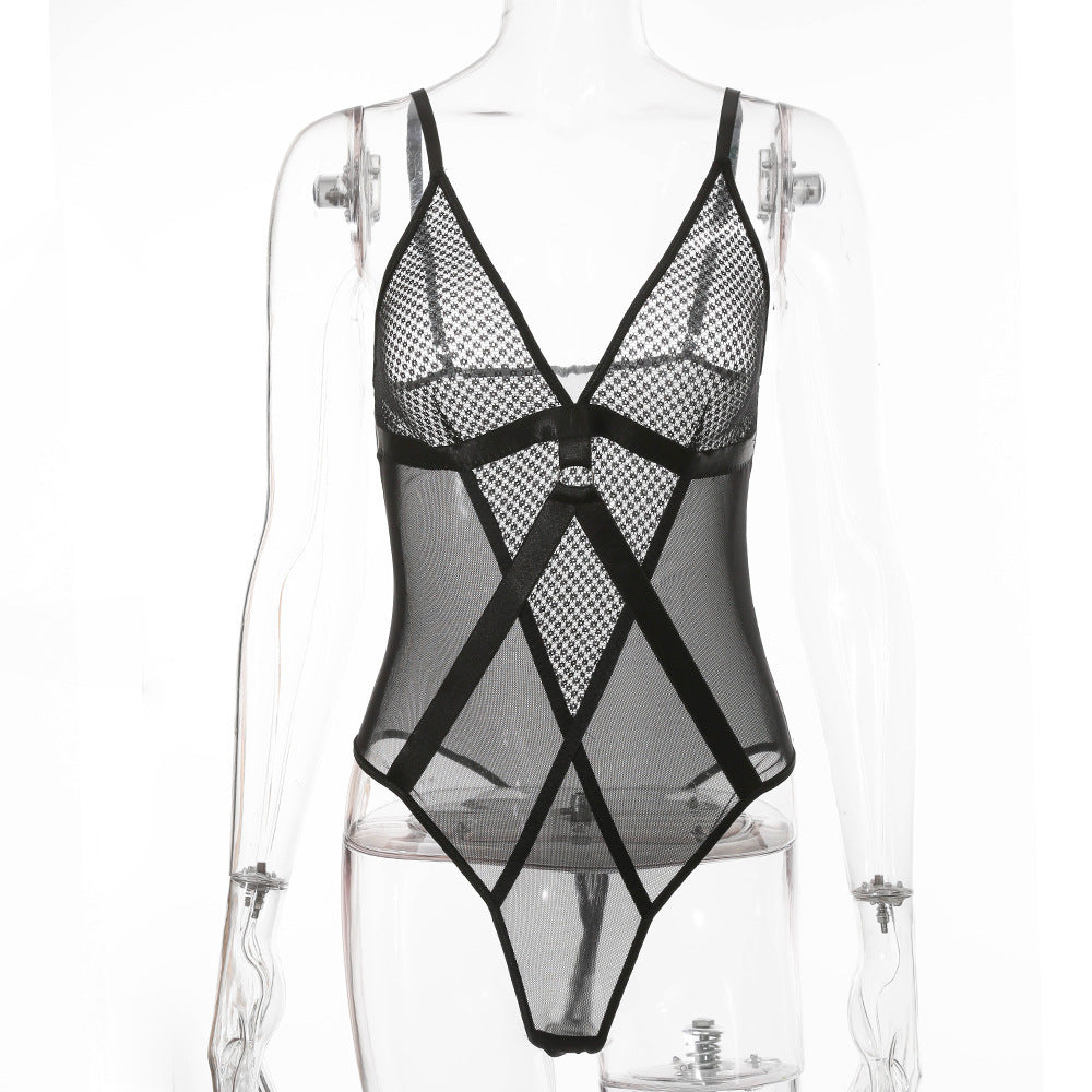 Women's Fashion Mesh Stitching Sexy Underwear