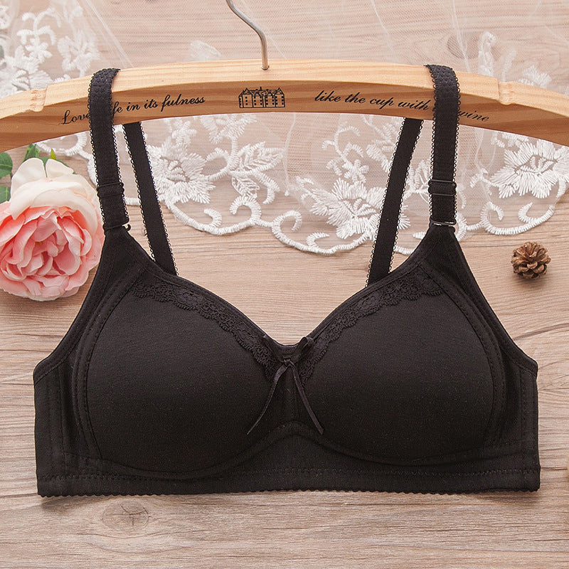 Thin Cotton No Steel Ring Small Chest Underwear