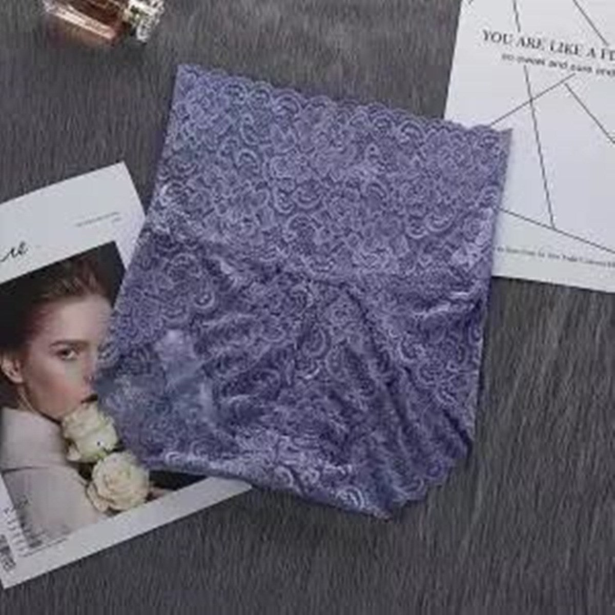 Sexy Seamless Lace Butt-Lifting Cotton Briefs