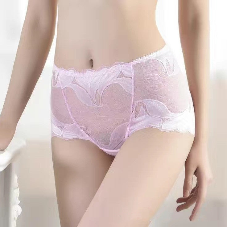 Women's High Waist Underwear Transparent Abdomen