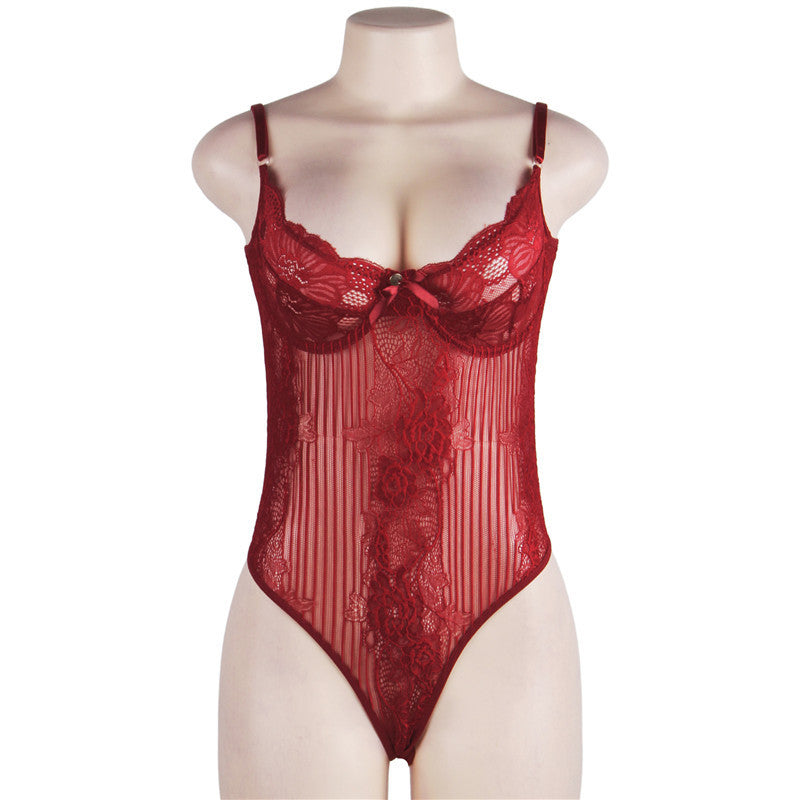 Sexy Lingerie New Large Size Sexy Lace Pajamas