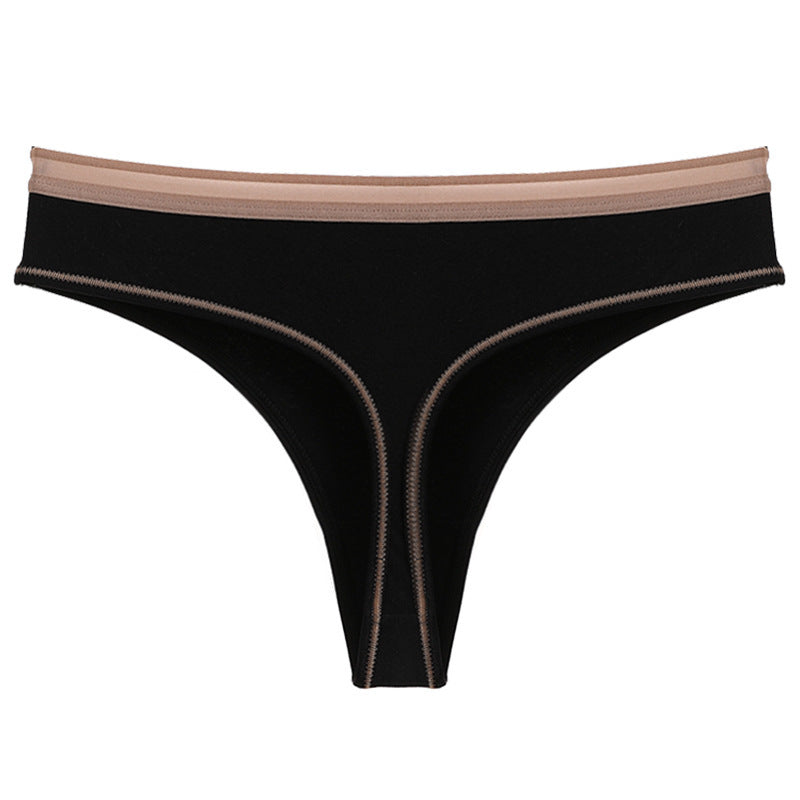 New Sexy Hot Temptation Underwear Women Pure cotton T Pants Mulberry Silk Plus Size Sports European And American Foreign Trade Women's Thong