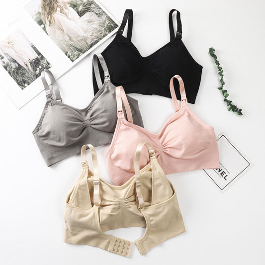 Adjustable Large Size Maternity Underwear Without Steel Ring Front Buckle