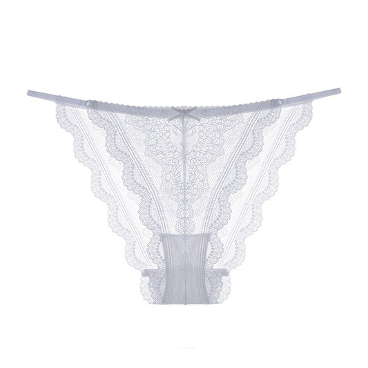 Sexy Thin Strap Full Lace Thin Briefs Breathable And Comfortable Women's Panties