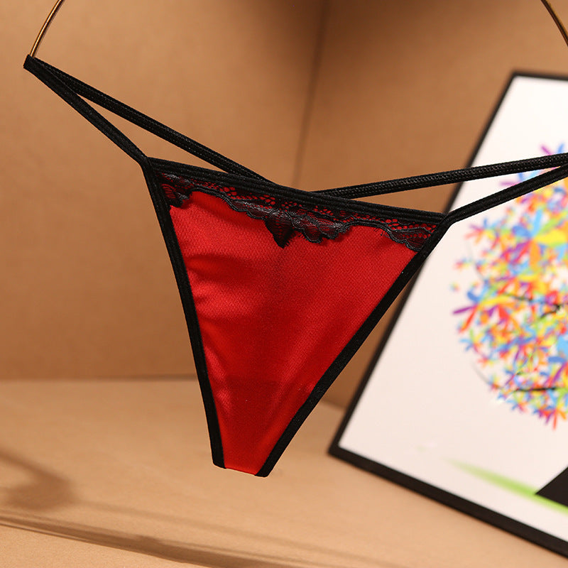 Seamless Hot Temptation Sexy Panties European And American Imitation Silk Ting Underwear