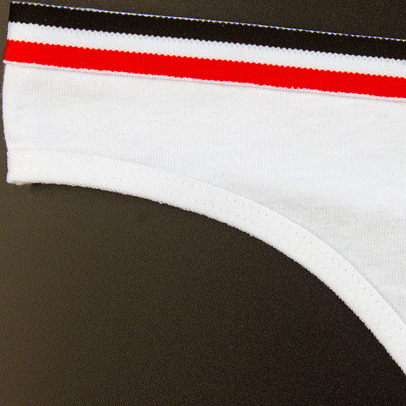 Striped Wide-waist Low-waist Seamless Women's Briefs