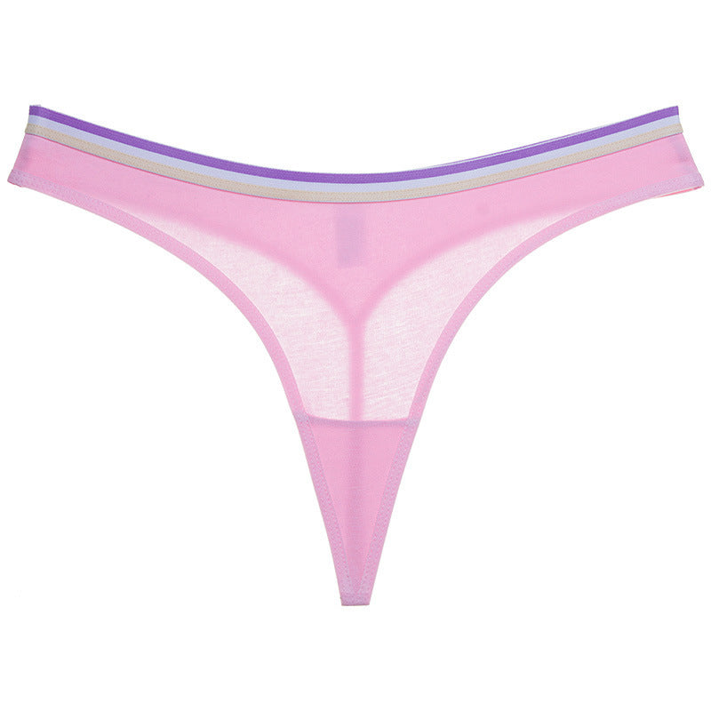 Striped Wide-waist Low-waist Seamless Women's Briefs