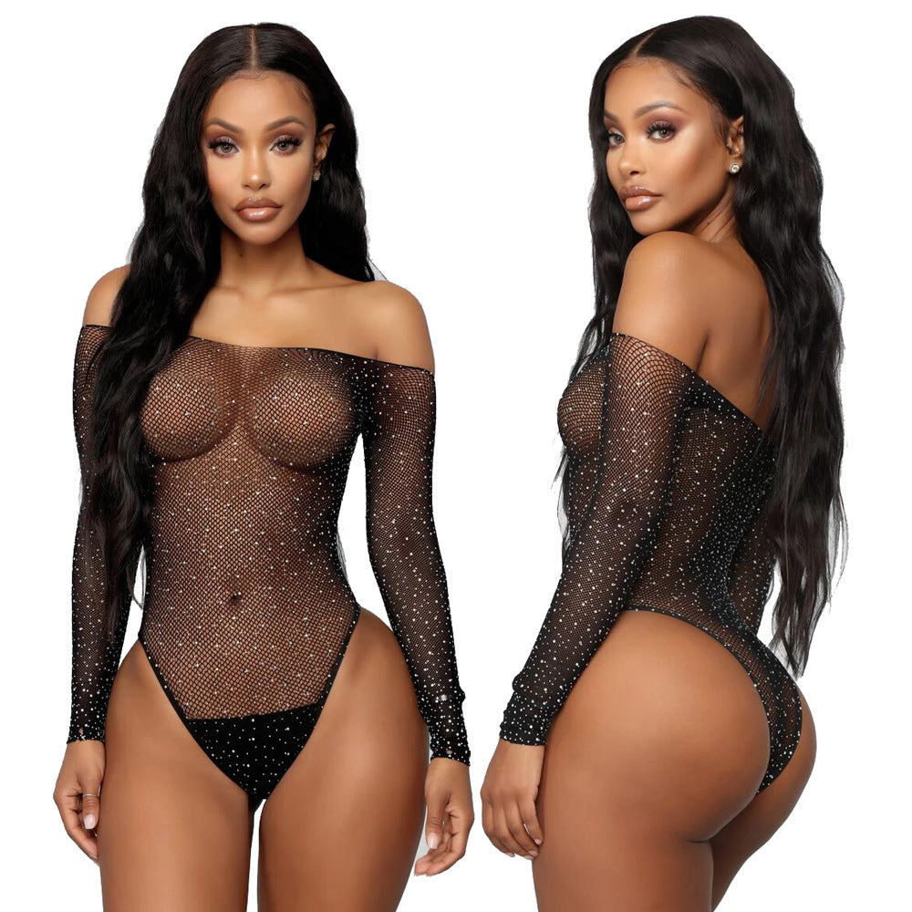 One-Piece Uniform Temptation Fashion Loose Black Sexy Clothing Net Red