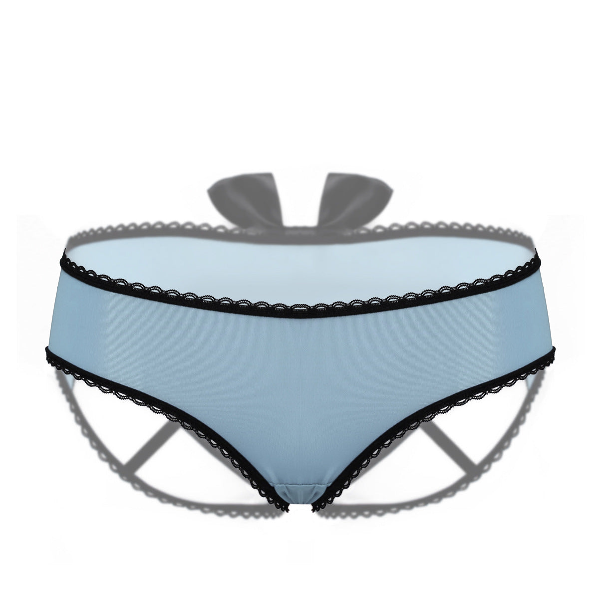 Women's Underwear, Low Waist Bow Knot, Beautiful Buttocks Perspective Briefs, Hollow