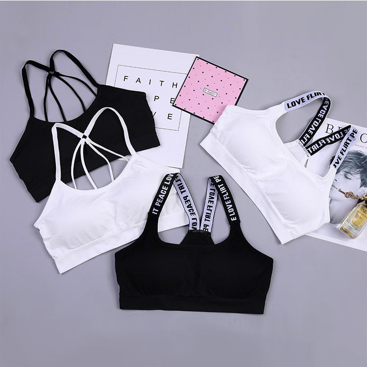 No Steel Ring Bra Wrap Chest Anti Glare Sports Underwear Women's Vest