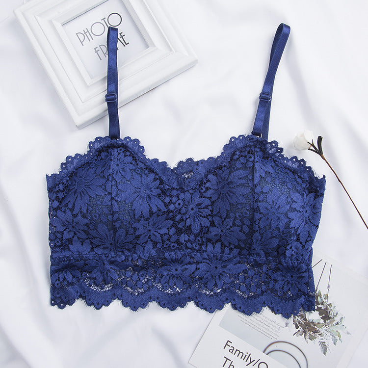V-Shaped Sexy Lace Beauty Back Wrapped Chest Sun Flower Sling