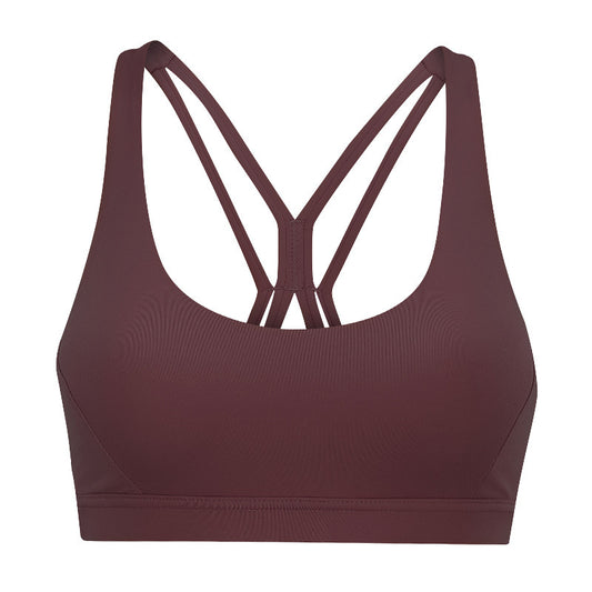 Beautiful Back Ladies Sports Underwear Women Shockproof Gather Fitness Vest