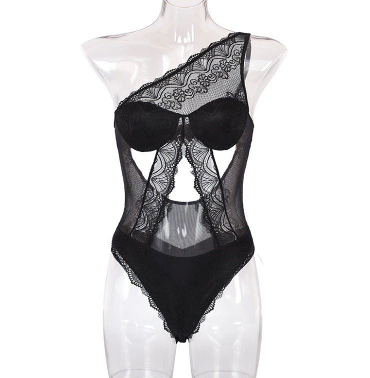 Lace Sexy One-shoulder Strapless Backless Tube Top Hanging