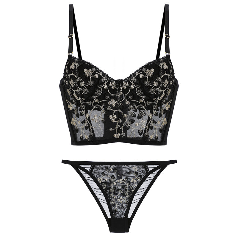 French Lace Bra Underwear Women With Big Breasts