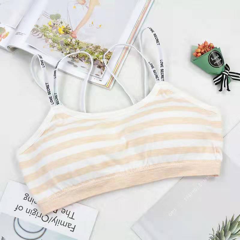Girls Striped Summer Beauty Back Strap Underwear