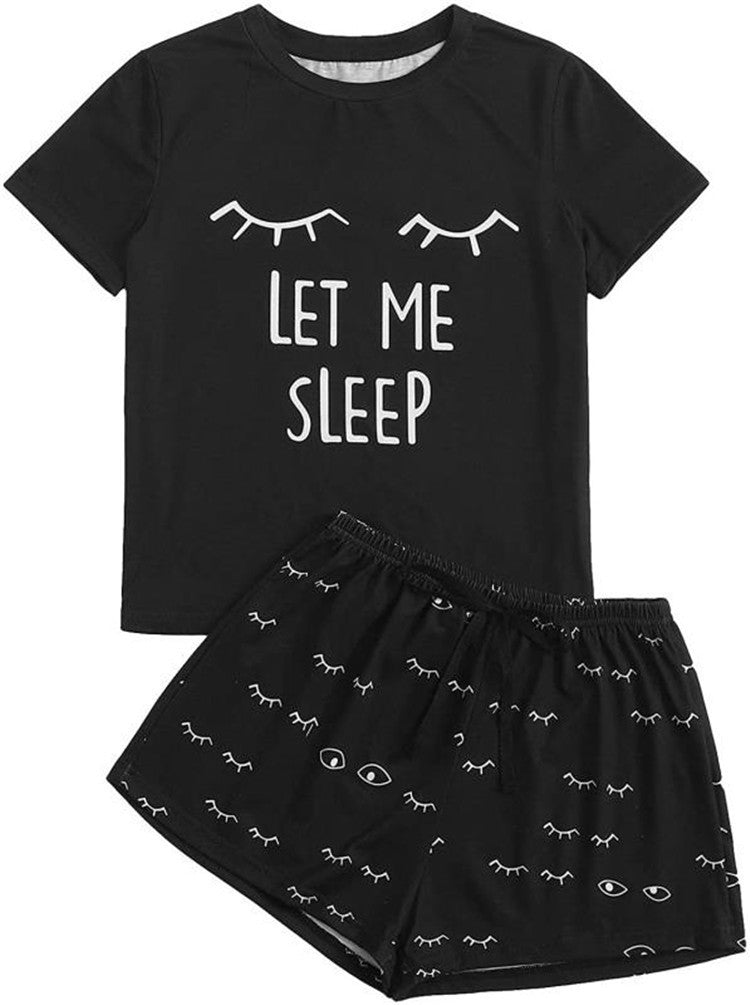 Women's Cat Fashion Printing Casual Pajamas Home Suit