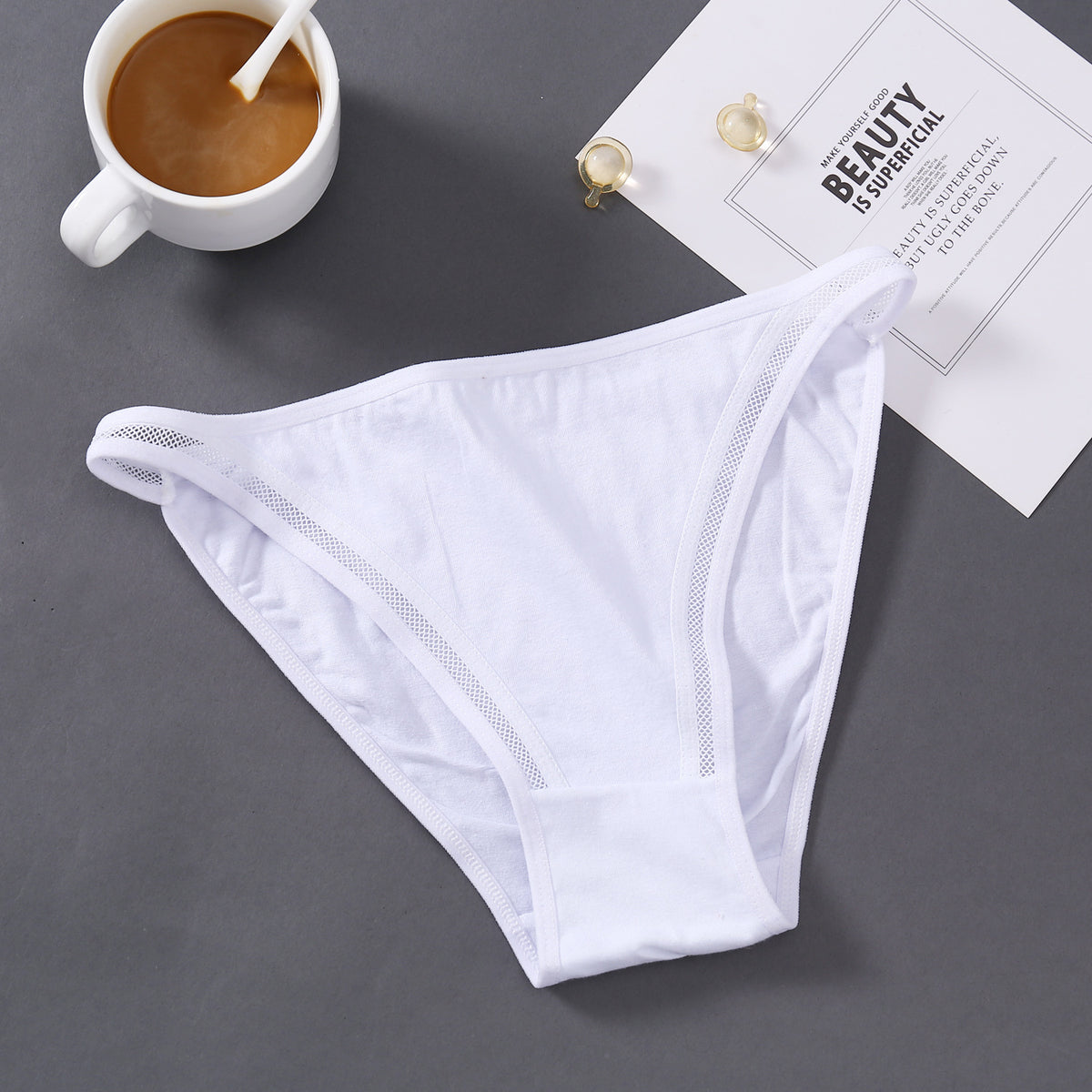 Solid color female briefs