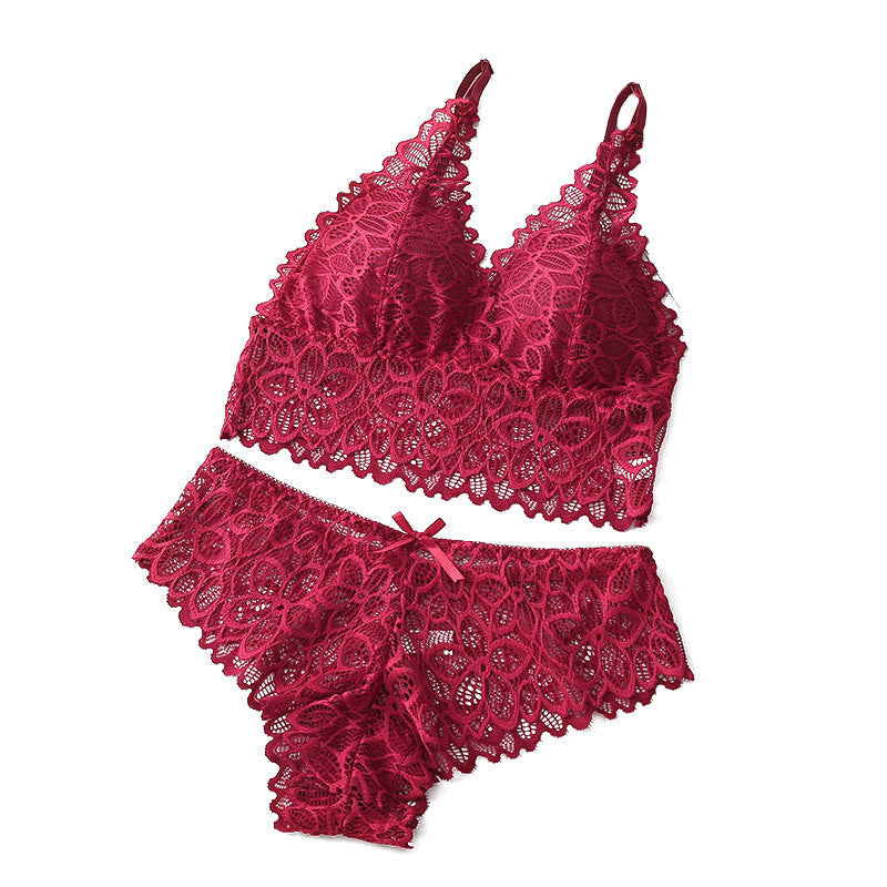 Two-piece lace underwear set