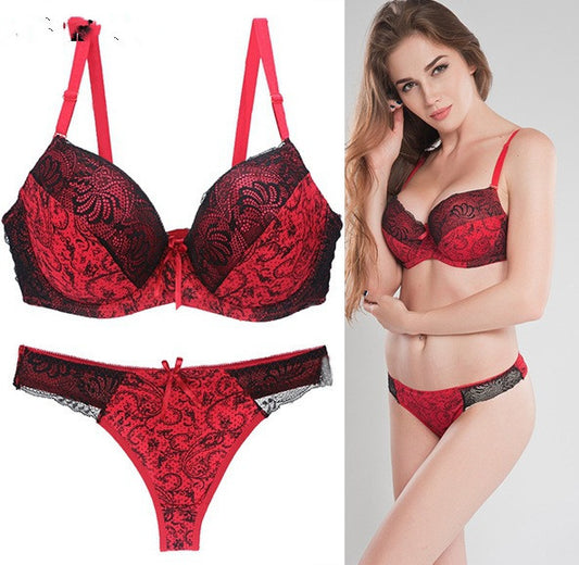 Lace print color matching suit