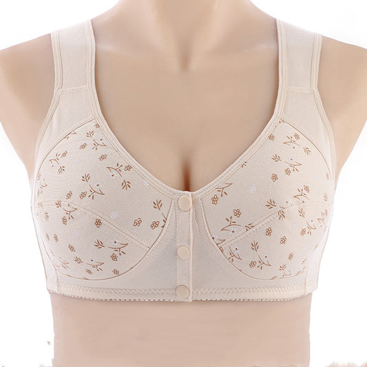 No Steel Ring Large Size Front Buckle Gather Underwear
