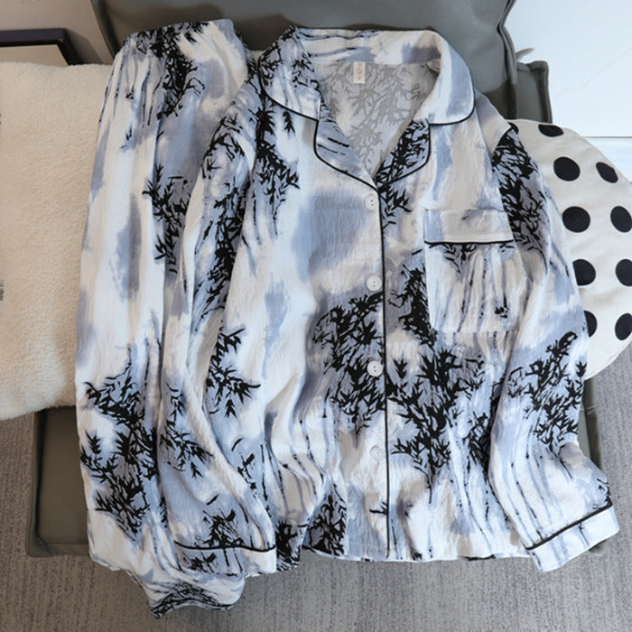 Cute Women's Autumn Long-sleeved Trousers Pajamas