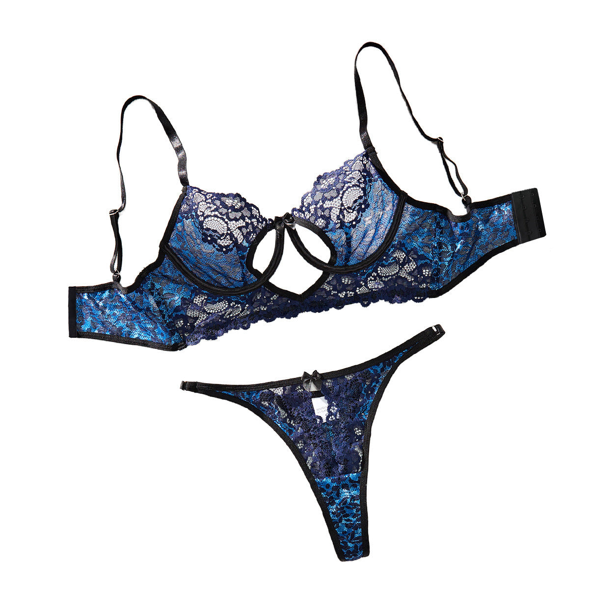 Lace Hollow Low Cut Underwear Two-piece