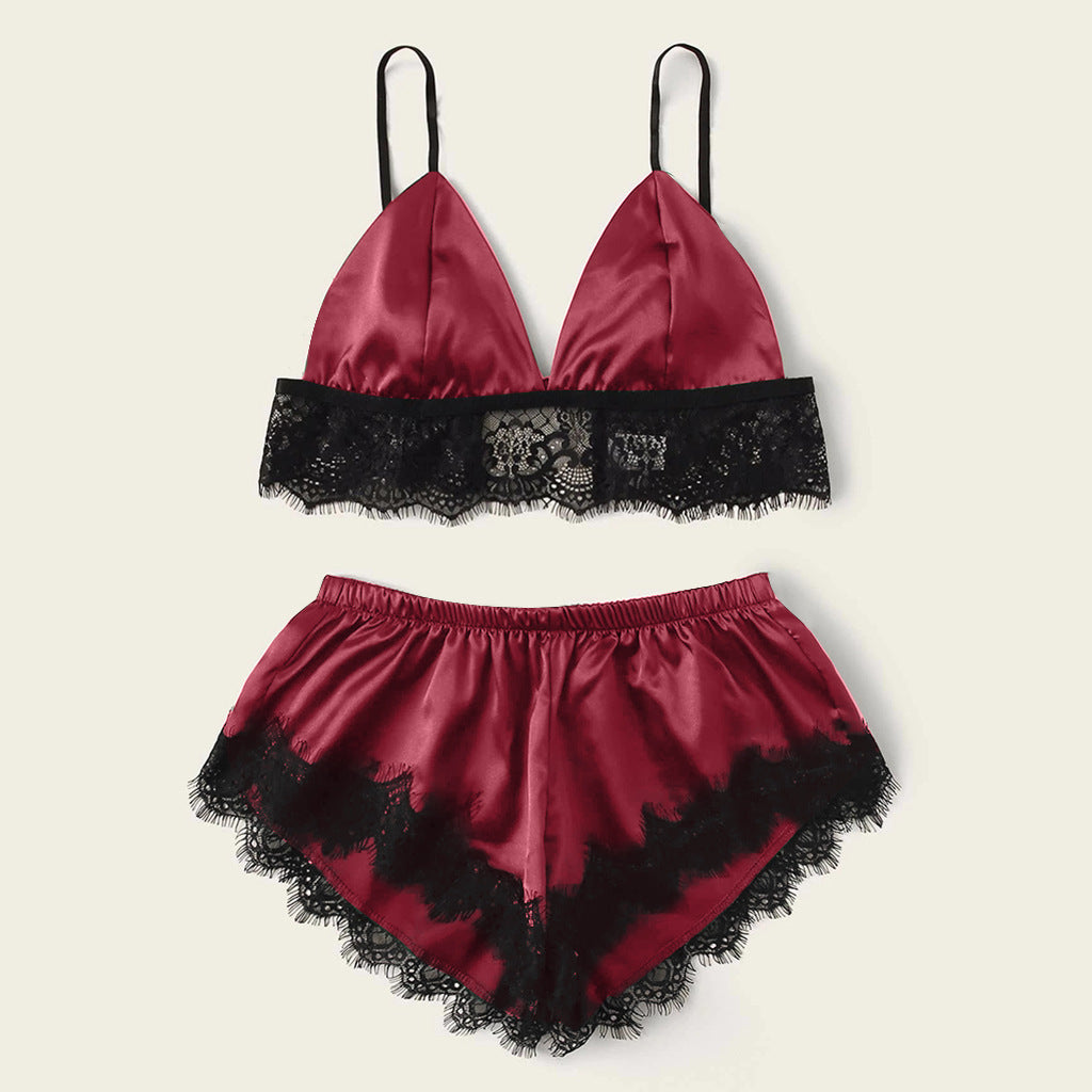 Pajamas Artificial Silk Home Wear Women's Underwear Nightdress