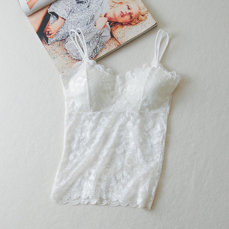 Pregnant Women Can Wear Large Size Base With Chest Pad Lace Sexy Beauty Back Sling Long Tube Top